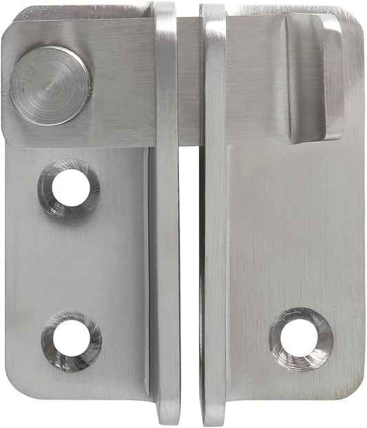 Alise Flip Latch Gate Latch,Shed Door Latch Barn Door Lock Shed Lock Shed Latch,Brushed Stainless Steel Locking Latches for Shed Barn Fence Chicken Dog Cage Window Cabinet Backyard Garage,L-Size