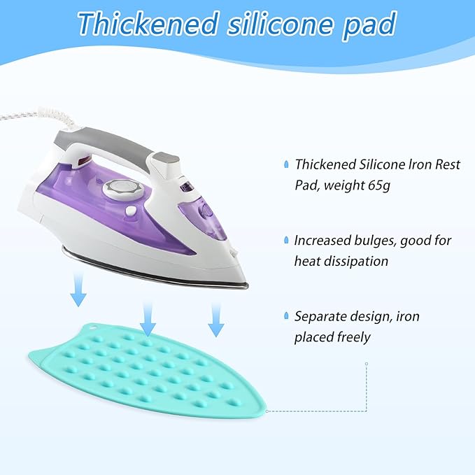 Ironing Mat Portable Ironing Pad Ironing Blanket for Table Top Heat Resistance Double-Side Using Travel Large 47.2 x 27.6 Inch Foldable Lightweight Sage Green Dandelions