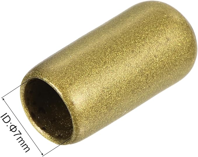 uxcell 20pcs Rubber End Caps 7mm ID Vinyl Round Tube Bolt Cap Cover Thread Protectors Gold