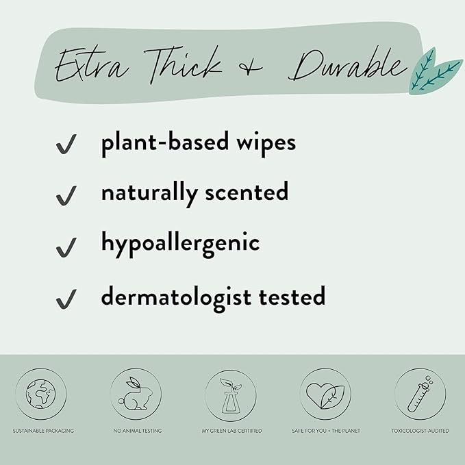 The Honest Company Nourish and Cleanse Naturally Scented Wipes Cleansing Multi-Tasking Wipes 99% Water Plant Based Hypoallergenic Sweet Almond 240 Count