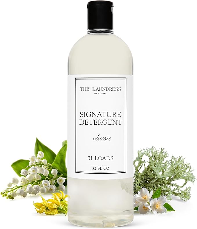 The Laundress Luxury Laundry Detergent, 31 Loads, Scented Signature Classic Fragrance, Concentrated Triple Enzyme Deep Cleaning and Targeted Stain Remover, 96% USDA Biobased Product
