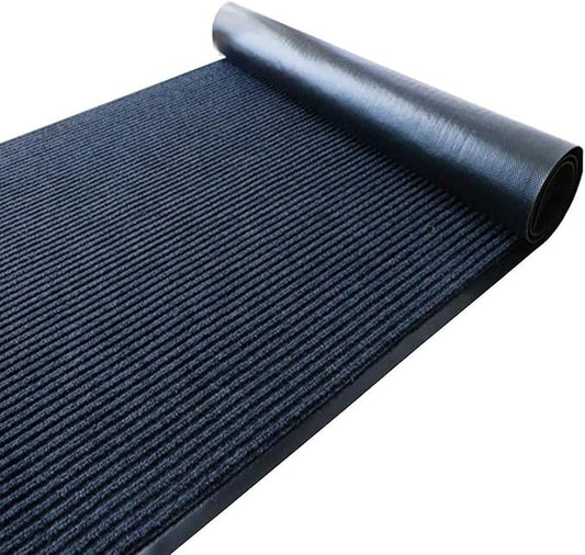 Commercial Grade Door Floor Mat 3' x 10'Heavy Duty Tough Entry Collection Slip Skid Entrance Mat with Rubber Backing and Easy to Clean Indoor Outdoor Rug Grey