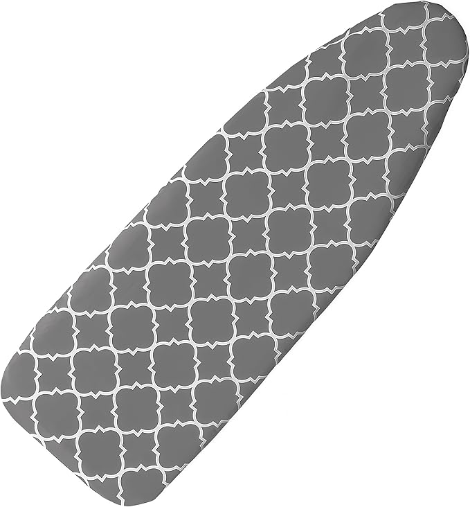 Ironing Board Cover with Two 5MM Thick Feltpads,12"x36"Heat Resistant Replacement Ironing Board Cover and Pad,Fits Standard Ironing Boards,Durability and Easy to Install