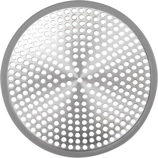 Heavy Duty Stainless Steel Drain Protector, Outside Diameter 4.75" Mesh Metal Sink Floor Drain Cover Plate, for Kitchen Sink/Bathroom Bathtub Wash Basin Floor Drain Balcony Drain Hole, Utility