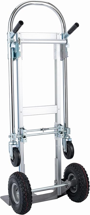 2 in 1 Aluminum Hand Truck Dolly 770lbs Weight Capacity Convertible Hand Truck Utility Cart (2 in 1)