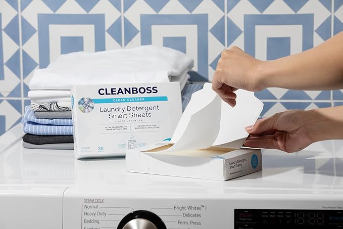 CleanBoss Laundry Detergent Smart Sheets - 60 Sheets