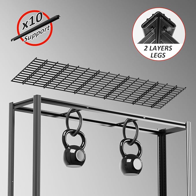 60" W Garage Shelving 5-Tier Storage Shelves Adjustable Metal Shelving Units 3030LBS Storage Shelves Heavy Duty for Industrial, Warehouse, Basement,72" H × 60" W × 24" D