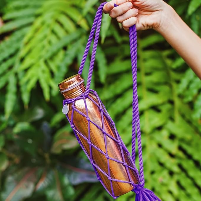 6 PCS Silk Rope Set - 32 Feet Long Nylon Proof Rope Cord and Soft Braided Ropes Black & Purple, Skin Friendly for Crafts, Hanging, DIY Projects and More