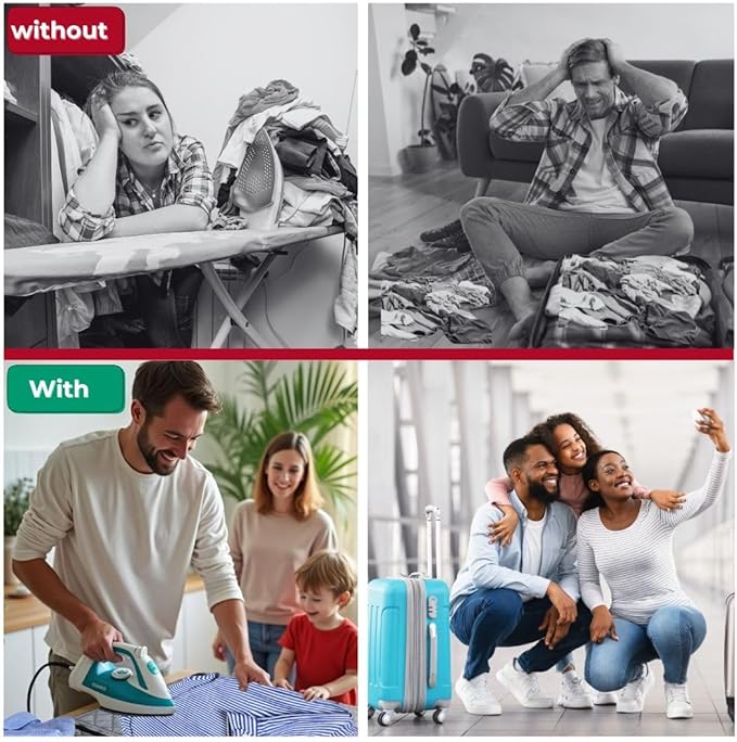 Premium Ironing Mat Heat Resistant Silicone Iron Rest Non Slip Magnetic Portable Ironing Pad Table Top Countertop Quilted Insulating Pad Travel Quilting Cover Scorch Mesh Blanket Over The Door