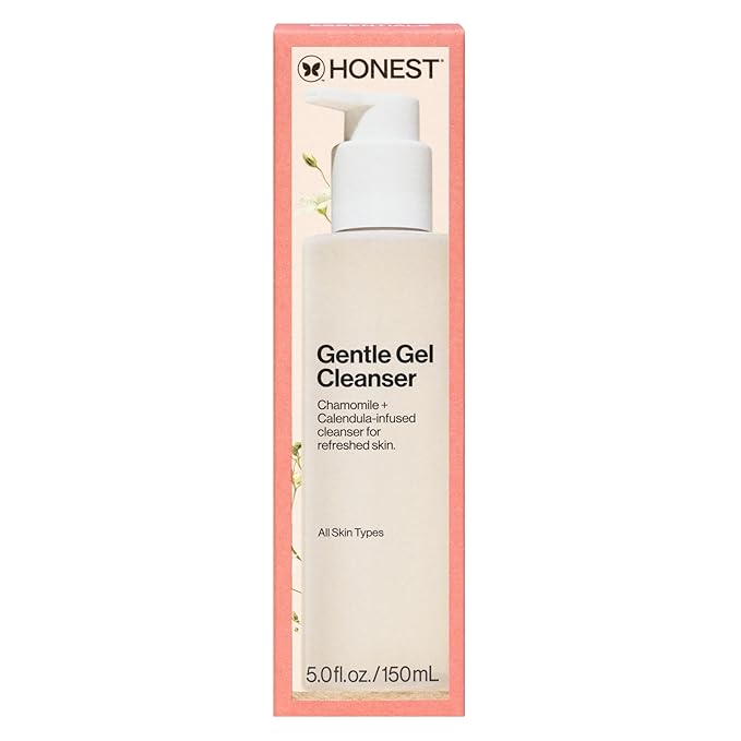 Honest Beauty Gentle Gel Daily Face Cleanser | Calms, Refreshes, + Hydrates | Vegan + Safe for Sensitive Skin | 5 fl oz
