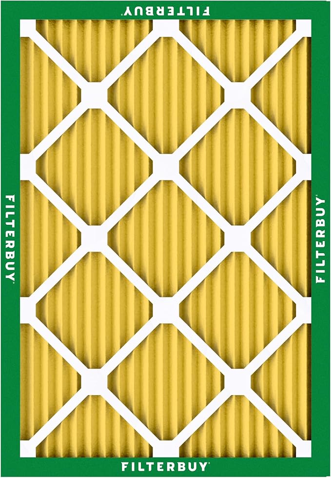 Filterbuy 16.38x21.5x1 Air Filter MERV 11 (MPR 1200) Allergen Defense Replacement (4-Pack), Electrostatic Pleated HVAC AC Furnace Filters, Made in USA (Actual Size: 16.50 x 21.50 x 0.75)