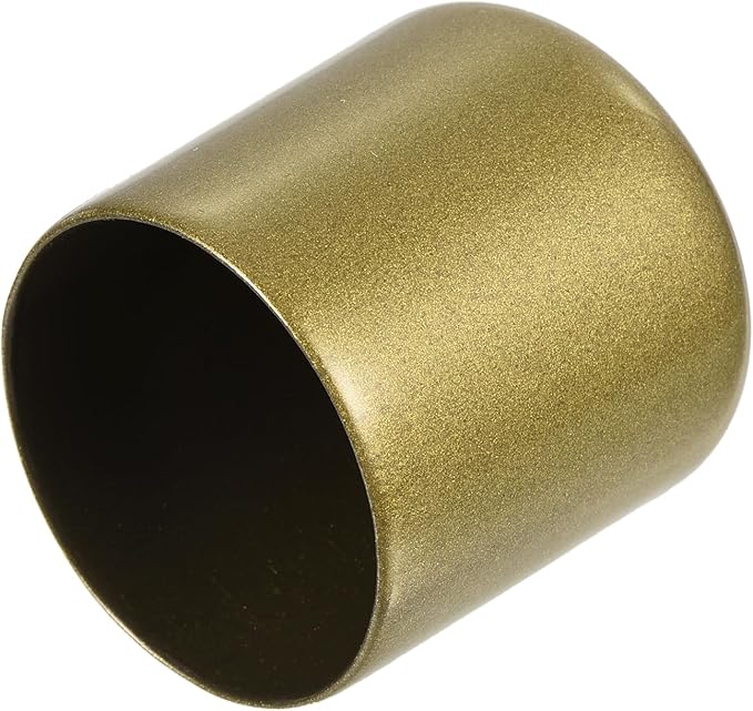 uxcell 20pcs Rubber End Caps 39mm ID Vinyl Round Tube Bolt Cap Cover Thread Protectors Gold