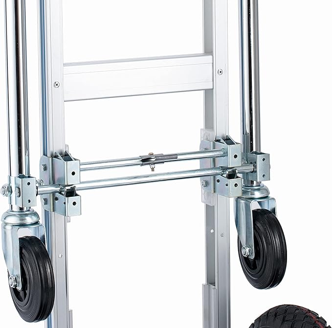 2 in 1 Aluminum Hand Truck Dolly 770lbs Weight Capacity Convertible Hand Truck Utility Cart (2 in 1)