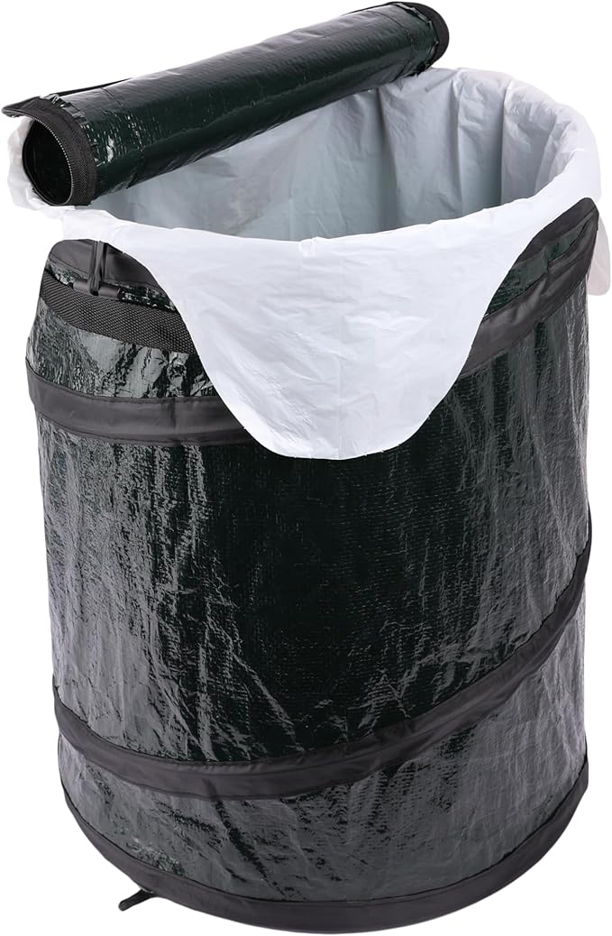 Coghlan's Mini Pop-Up Lightweight Trash Can – Collapsible Waste Bin for Camping, Hiking, Travel, and Outdoor Use – Portable, Durable, and Easy to Store – 14 Gallon