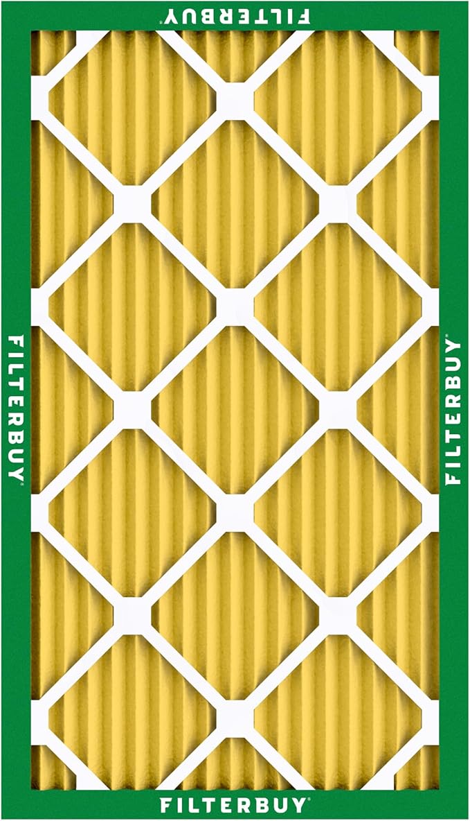 Filterbuy 14x22x1 Air Filter MERV 11 (MPR 1200) Allergen Defense Replacement (4-Pack), Electrostatic Pleated HVAC AC Furnace Filters, Made in USA (Actual Size: 13.50 x 21.50 x 0.75)