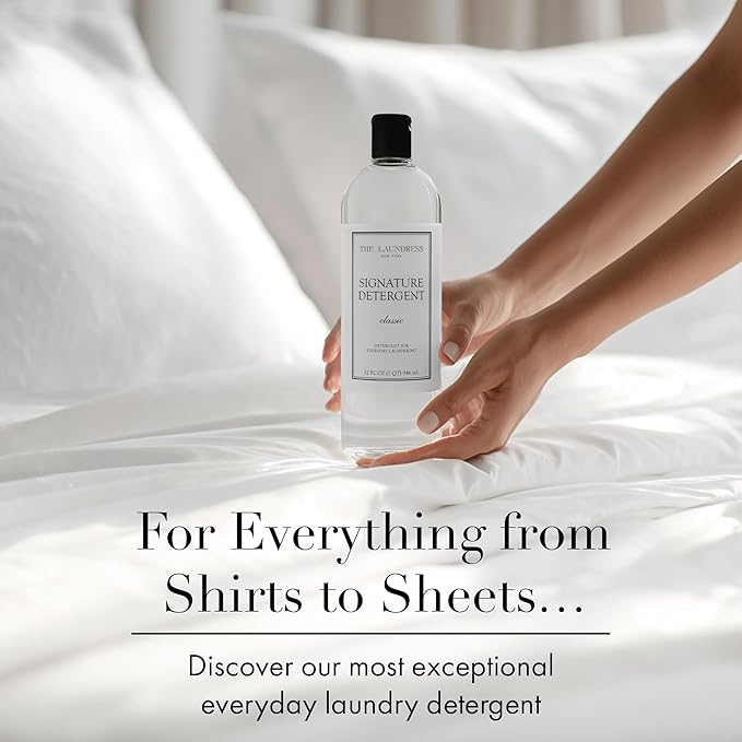 The Laundress Luxury Laundry Detergent, 31 Loads, Scented Signature Classic Fragrance, Concentrated Triple Enzyme Deep Cleaning and Targeted Stain Remover, 96% USDA Biobased Product