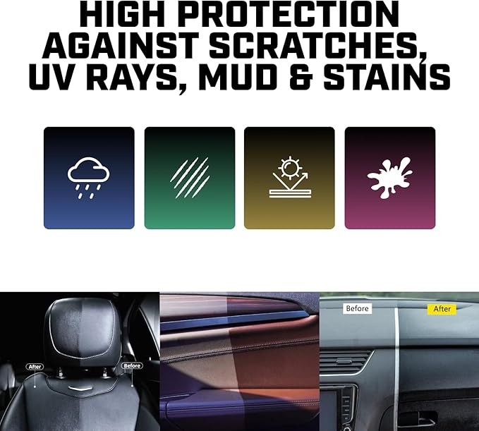 garage bulls Car Plastic Restorer & Hydrophobic Trim Ceramic Coating Kit Long Lasting Coating Car Accessories 30ml, 1fl oz (2 Pack)