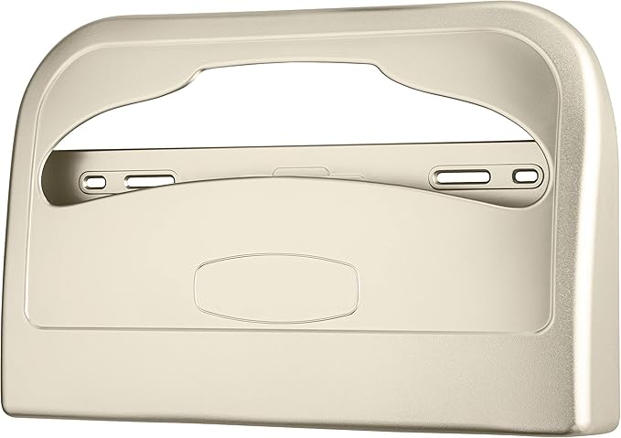 EZbrnd Wall Mount Half-Fold Toilet Seat Cover Dispenser for Commercial/Washroom/Office, Seat Cover Paper Sold Separately, Spray Gold, 3100G-EZ