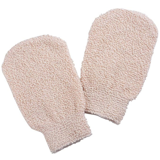 Bath Shower Gloves- Elastic Bath Mitts for Deep Cleansing & Gentle Exfoliation- Machine Washable (2 packs)