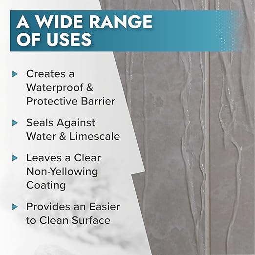 Polar Tile & Grout Sealer Clear Aerosol Spray - 2 x 13.5 Fl Oz | Instantly Waterproofs and Protects Floor Tile Grout | Ideal for Bathroom, Shower & Kitchen | Interior & Exterior Tile Sealer