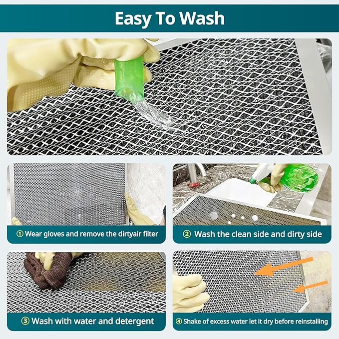 Torjim 18x18x1 MERV8 Washable Reusable Electrostatic Air Filter, AC/HVAC Furnace Filter, Permanent Filter, Breathe Fresher, Easy Install
