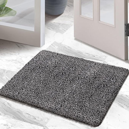Premium Microfiber Indoor Door Mat – 20"x30" Washable Entry Mat, Non-Slip, Waterproof Backing, Super Absorbent, Low Profile Entryway Doormat for Indoor Entrance