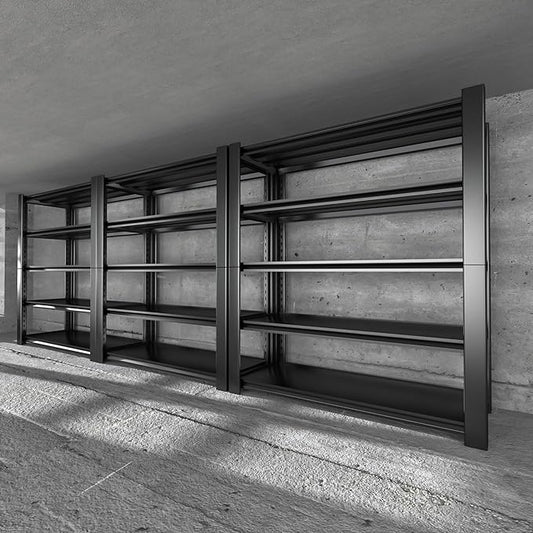 5-Tier Heavy Duty Garage Shelving Unit, 3000 LBS Capacity Metal Storage Rack 76" H x 60" W x 24" D, Adjustable Steel Shelves for Garage, Warehouse, Basement, Pantry, Workshop.3 Pack