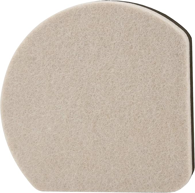 Super Sliders 7" Slide & Hide Reusable Furniture for Hard Surfaces - Effortless Moving and Surface Protection, Beige (4 Pack)
