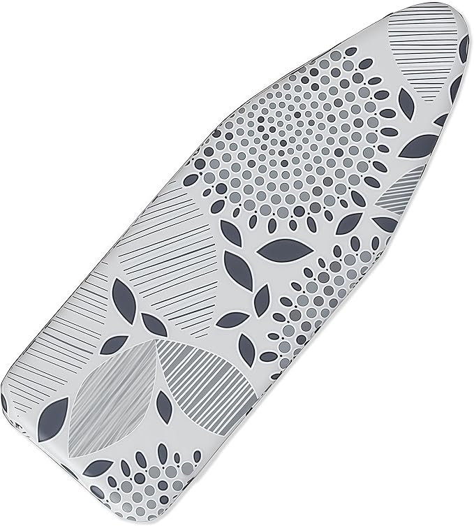 Ironing Board Cover with Two 5MM Thick Feltpads,15"x48"Heat Resistant Replacement Ironing Board Cover and Pad,Fits Standard Ironing Boards,Durability and Easy to Install