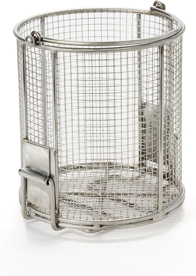 Dip N’ Drain – The Ultimate Stainless Steel Parts Cleaning Basket | Fits Any 2-Gallon Bucket, 1/4″ Mesh, Swing Handle (Bucket Included)