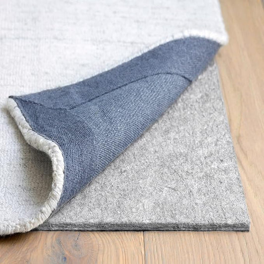 RUGPADUSA - Dual Surface - 9'x12' - 3/8" Thick - Felt + Rubber - Enhanced Non-Slip Rug Pad - Adds Comfort and Protection - for Hard Surface Floors