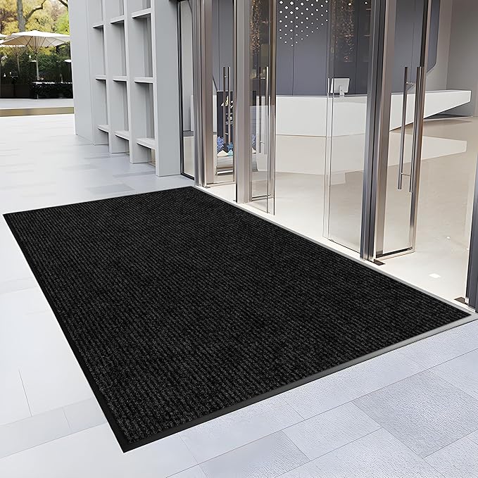 2′ x 40′ Front Door Mat Indoor Outdoor Entrance, Commercial Floor Mat Heavy Duty Dirt Trapper Entryway Doormat, Custom Size Non Slip Rubber Backing Welcome mat, Door Mat for High Traffic Area