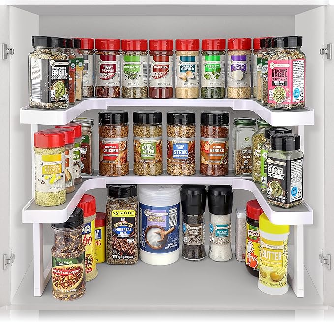 Spicy Shelf Patented Spice Rack and Stackable Organizer
